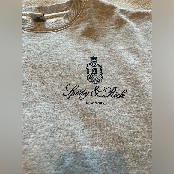 Sporty and a rich grey sweater unisex M - Picture 4 of 9